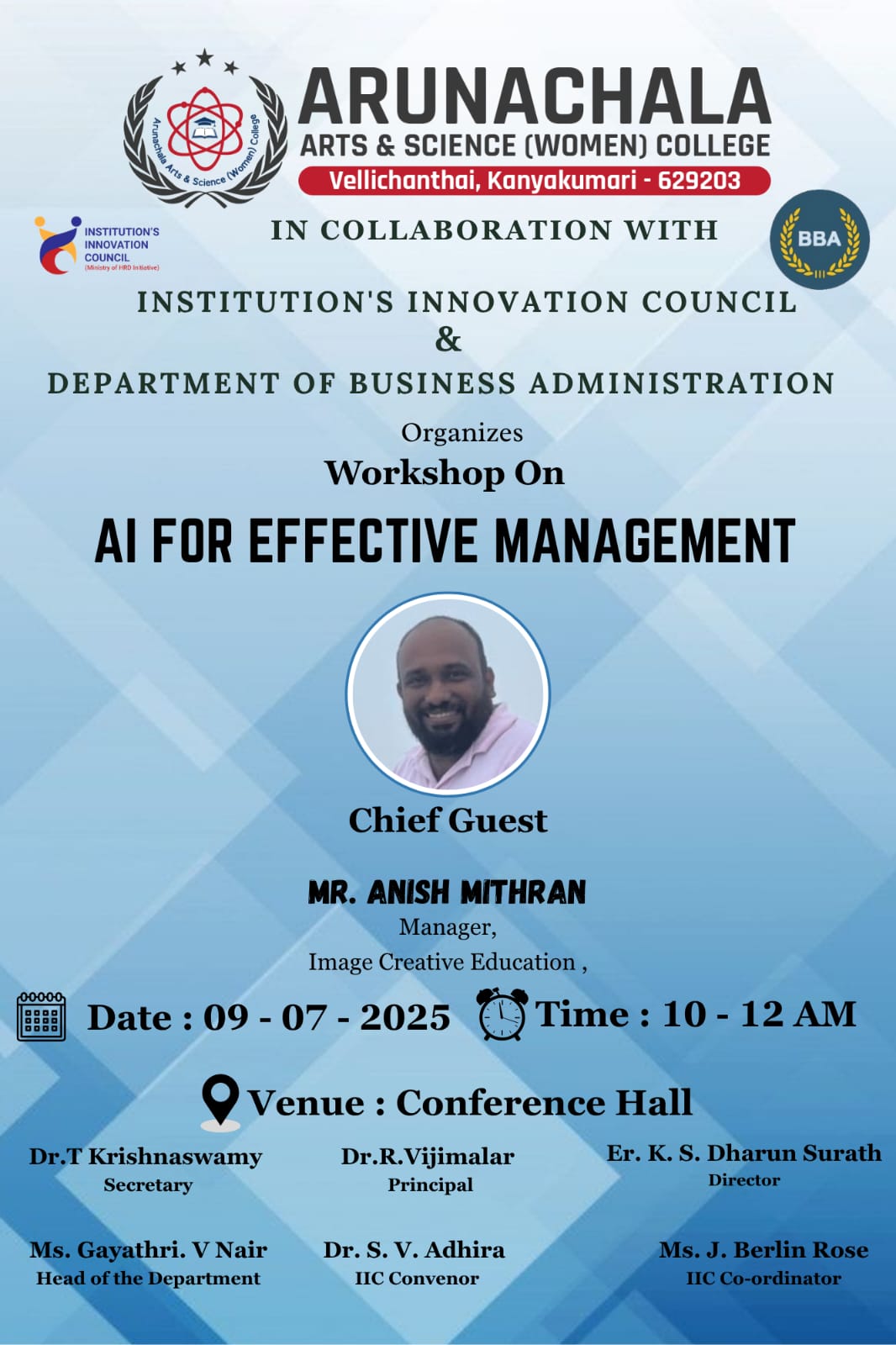 🤖📈 Workshop on AI for Effective Management 🧠💼